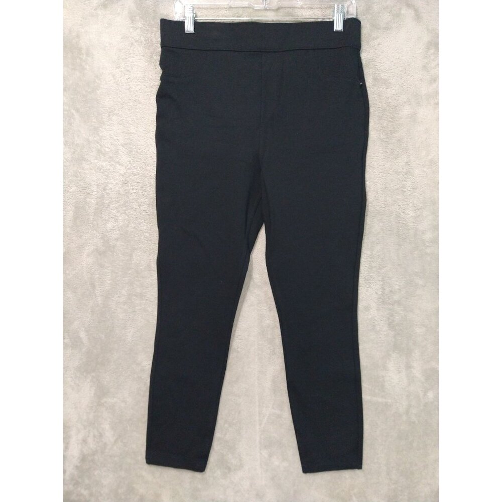 Spanx Pants Womens Large Black Perfect Skinny Ankle High Rise Pull On Stretch